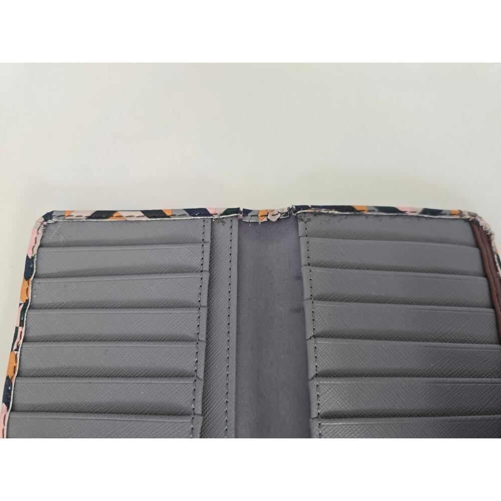 FOSSIL Geometric Print Wallet Multicolor Snap Closure Boho Retro Style Y2K - Picture 7 of 7
